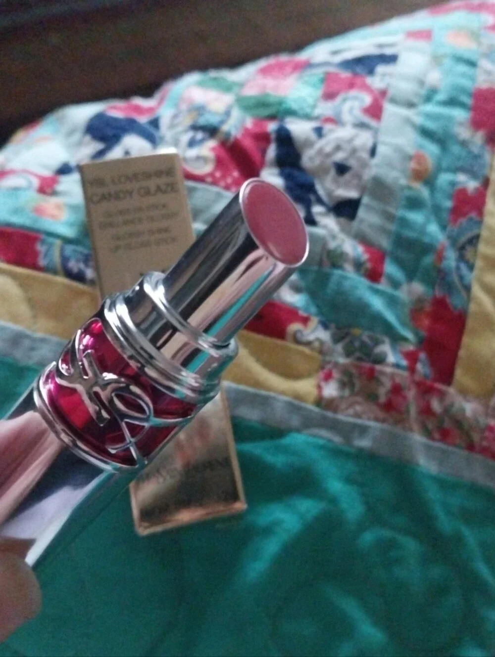 YSL Loveshine Candy Glaze Lip Gloss Stick #16 Watermelon High Full Size New